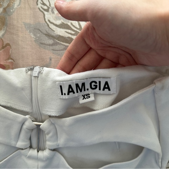 I.AM.GIA Women’s White Carrie Cut Out Stretchy Bodycon Flare Pants Festival XS - Picture 10 of 14